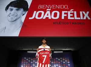 Temporada 2019/20. Presentación de João Félix en el auditorio del Wanda Metropolitano
