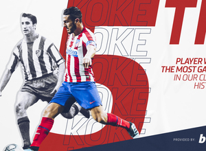Koke 5º jugador con más partidos | ENG