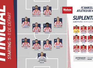 Once FC Barcelona - Atlético de Madrid