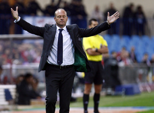 Temporada 13/14. Partido Atlético de Madrid-Betis. Pepe Mel en la banda