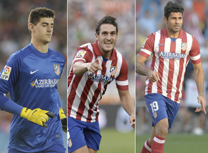 Koke, Diego Costa, Courtois