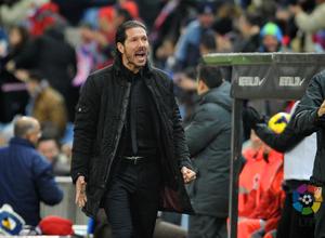 Temporada 2013/2014. Atlético de Madrid - Getafe. Simeone celebrando un gol