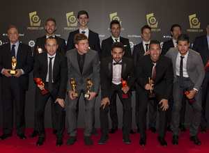 Simeone y Courtois, entre los premiados en la Gala de la LFP