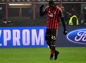 Temporada 13/14. Balotelli, jugador del Milan.