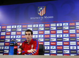 temporada 13/14. rueda de prensa de Godín en Majadahonda