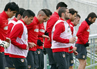 Entrenamiento en la Ciudad Deportiva de Majadahonda.