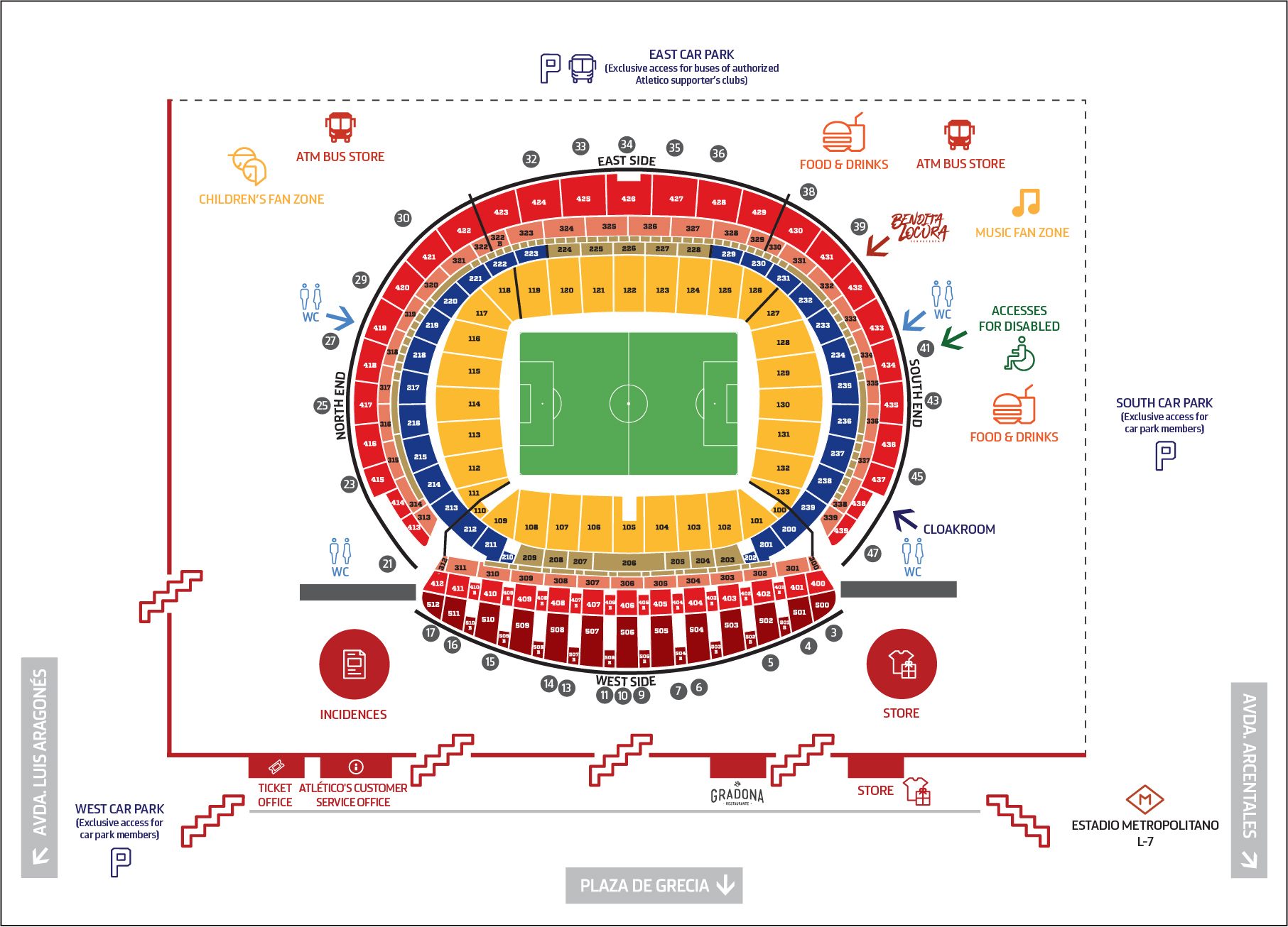 How To Get To The C vitas Metropolitano Official Atl tico De Madrid How To Get To The C vitas Metropolitano Official Atl tico De Madrid